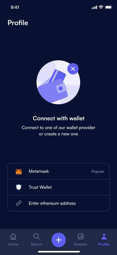 NFT Wallet & Marketplace - ארנק דיגיטלי ומרקטפלייס NFT - Profile & Collection